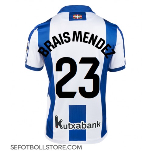 Real Sociedad Brais Mendez #23 Replika Hemmatröja 2024-25 Kortärmad